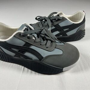 De Florance Vintage Style Milan Comfort Sneakers Grey Black White Womens 7.5